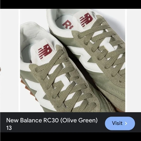 New Balance RC30 Olive Green Size 8.5 (URC30BB) NWT